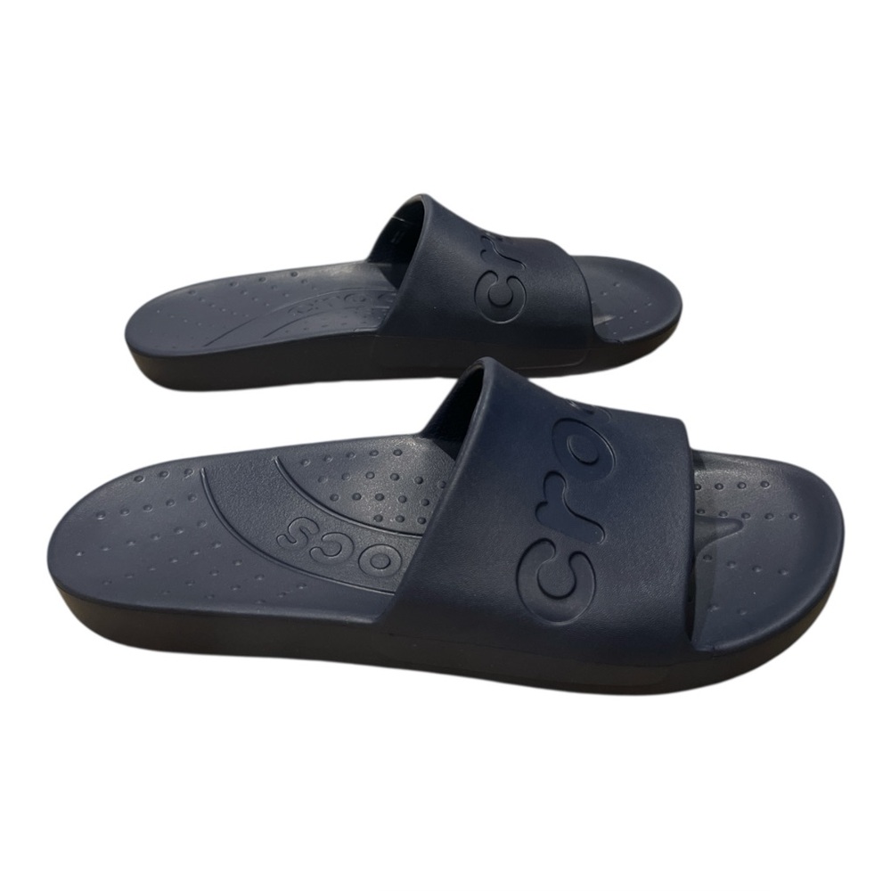 Crocs Women’s Slide Dark Navy Slipper Slip-On, Size 9 - Picture 4 of 7